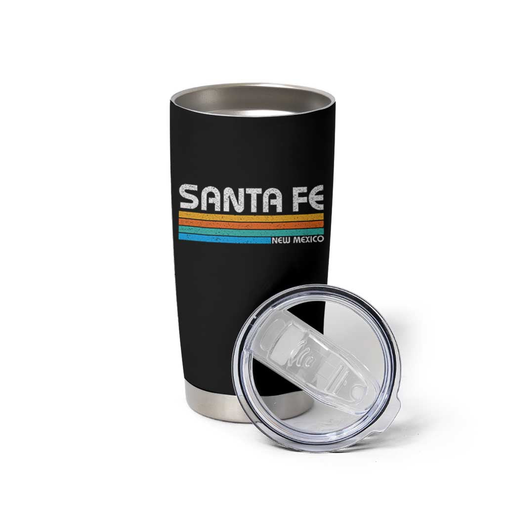 Retro Santa Fe New Mexico Distressed Souvenir Tumbler Cup