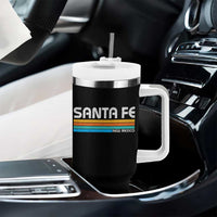 Retro Santa Fe New Mexico Distressed Souvenir Tumbler With Handle