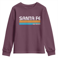 Retro Santa Fe New Mexico Distressed Souvenir Youth Sweatshirt