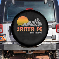 Retro Santa Fe New Mexico Mountain Southwest Spare Tire Cover