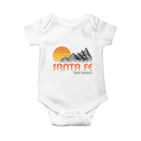 Retro Santa Fe New Mexico Mountain Southwest Baby Onesie