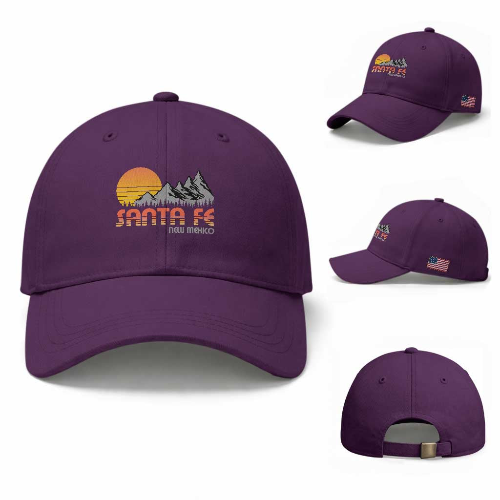 Retro Santa Fe New Mexico Mountain Southwest Baseball Cap