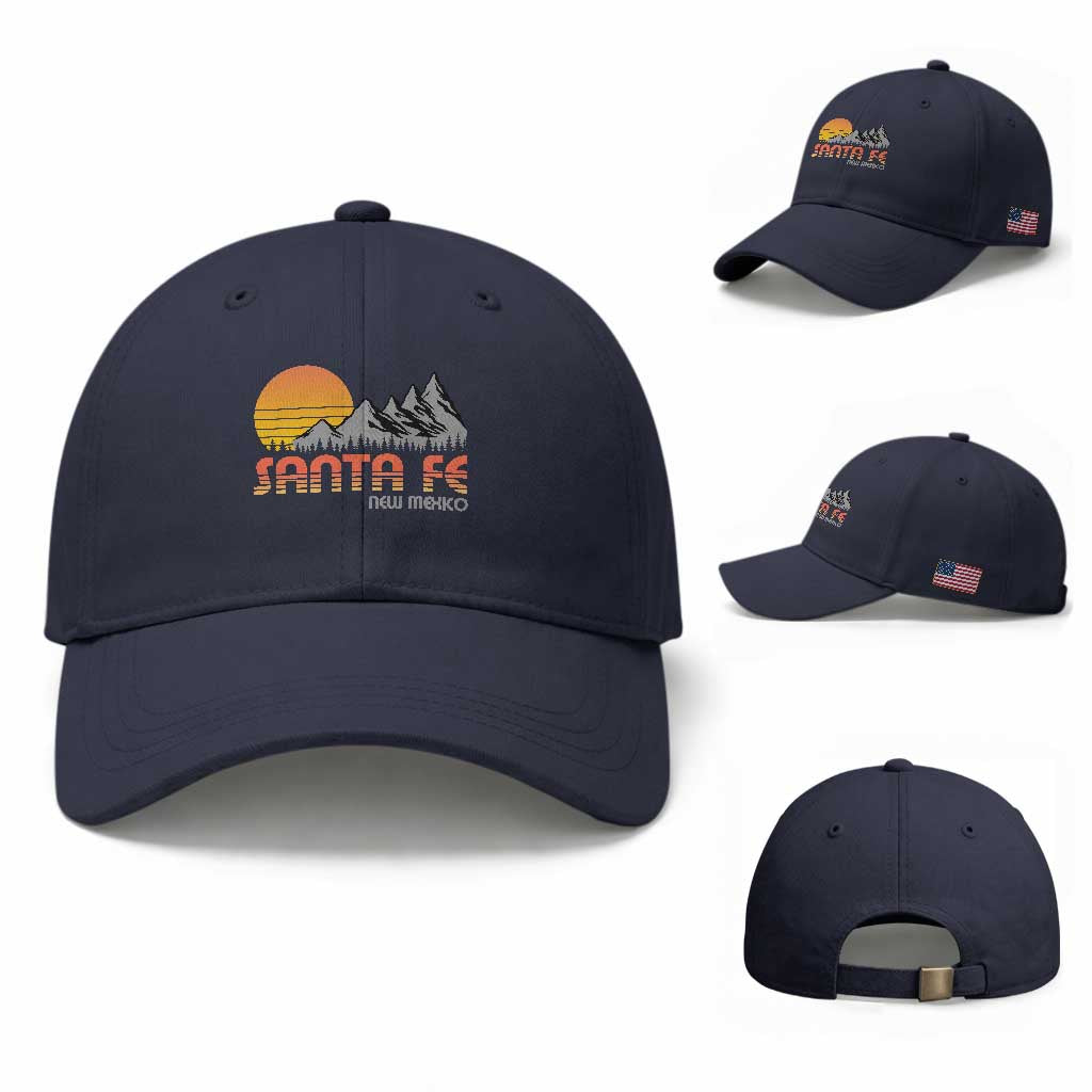 Retro Santa Fe New Mexico Mountain Southwest Baseball Cap