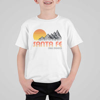 Retro Santa Fe New Mexico Mountain Southwest T Shirt For Kid