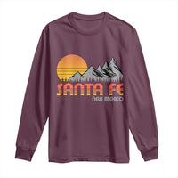 Retro Santa Fe New Mexico Mountain Southwest Long Sleeve Shirt