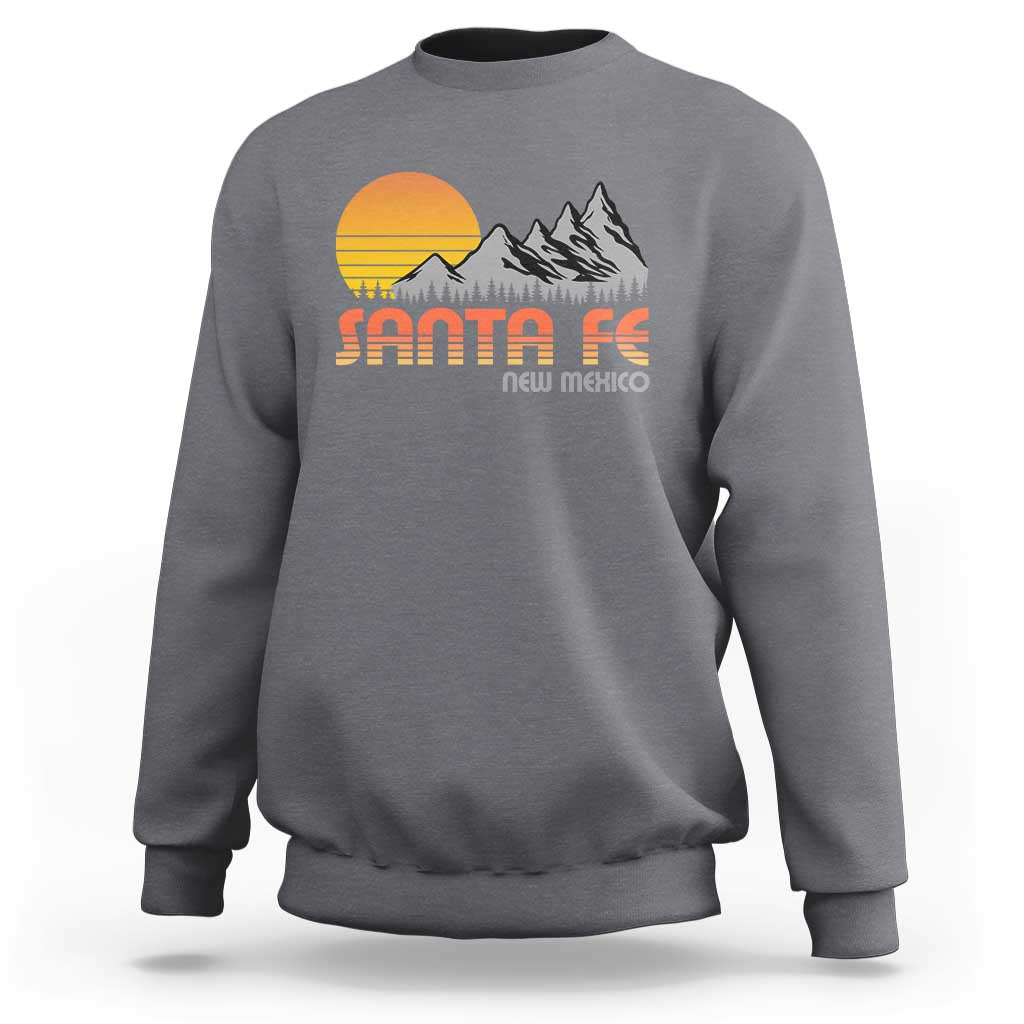 Retro Santa Fe New Mexico Mountain Southwest Sweatshirt