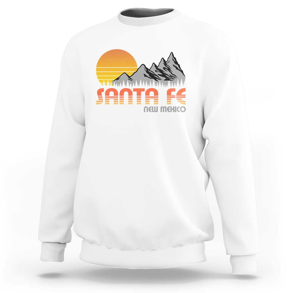 Retro Santa Fe New Mexico Mountain Southwest Sweatshirt
