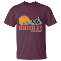 Retro Santa Fe New Mexico Mountain Southwest T Shirt