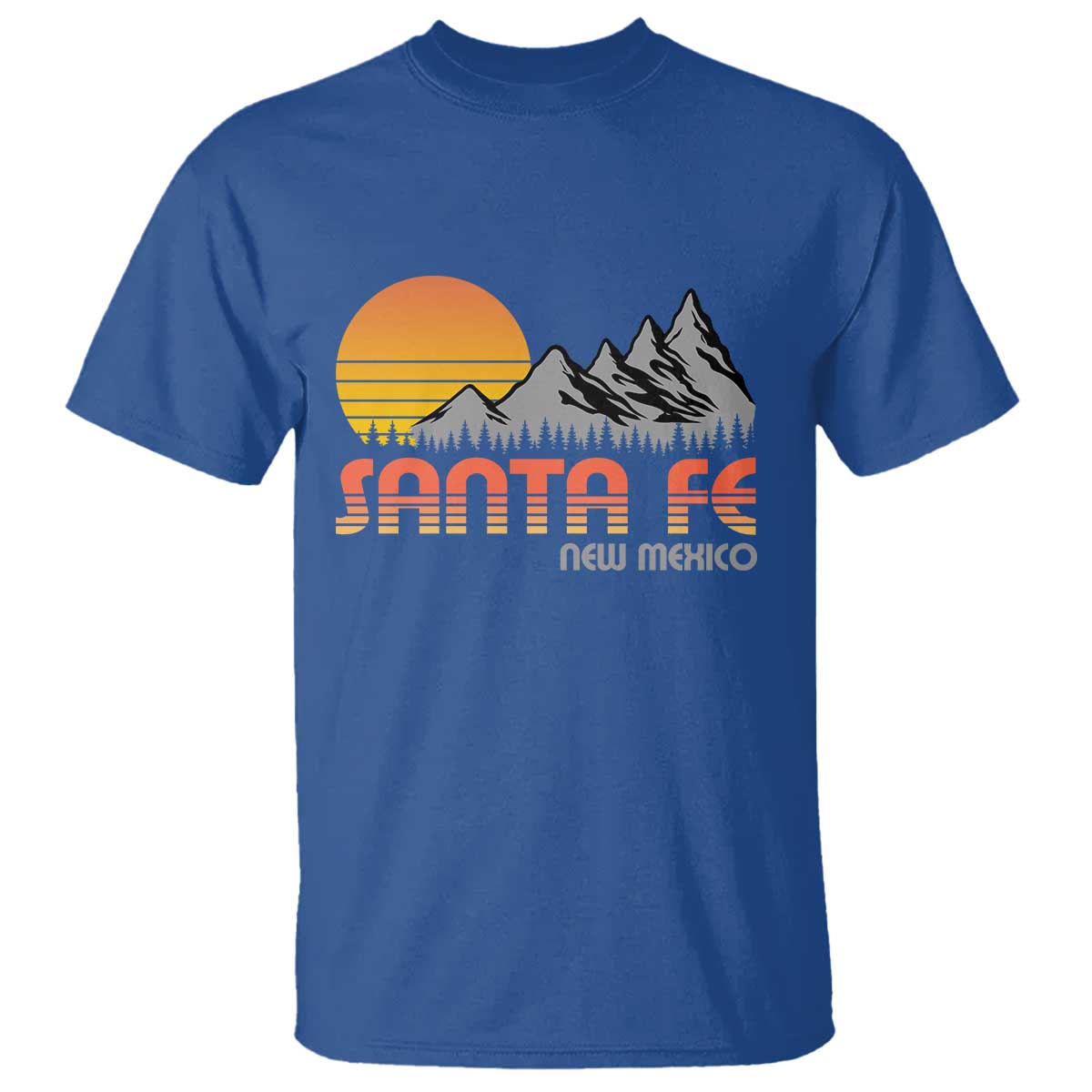 Retro Santa Fe New Mexico Mountain Southwest T Shirt