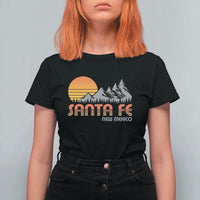 Retro Santa Fe New Mexico Mountain Southwest T Shirt For Women