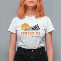 Retro Santa Fe New Mexico Mountain Southwest T Shirt For Women