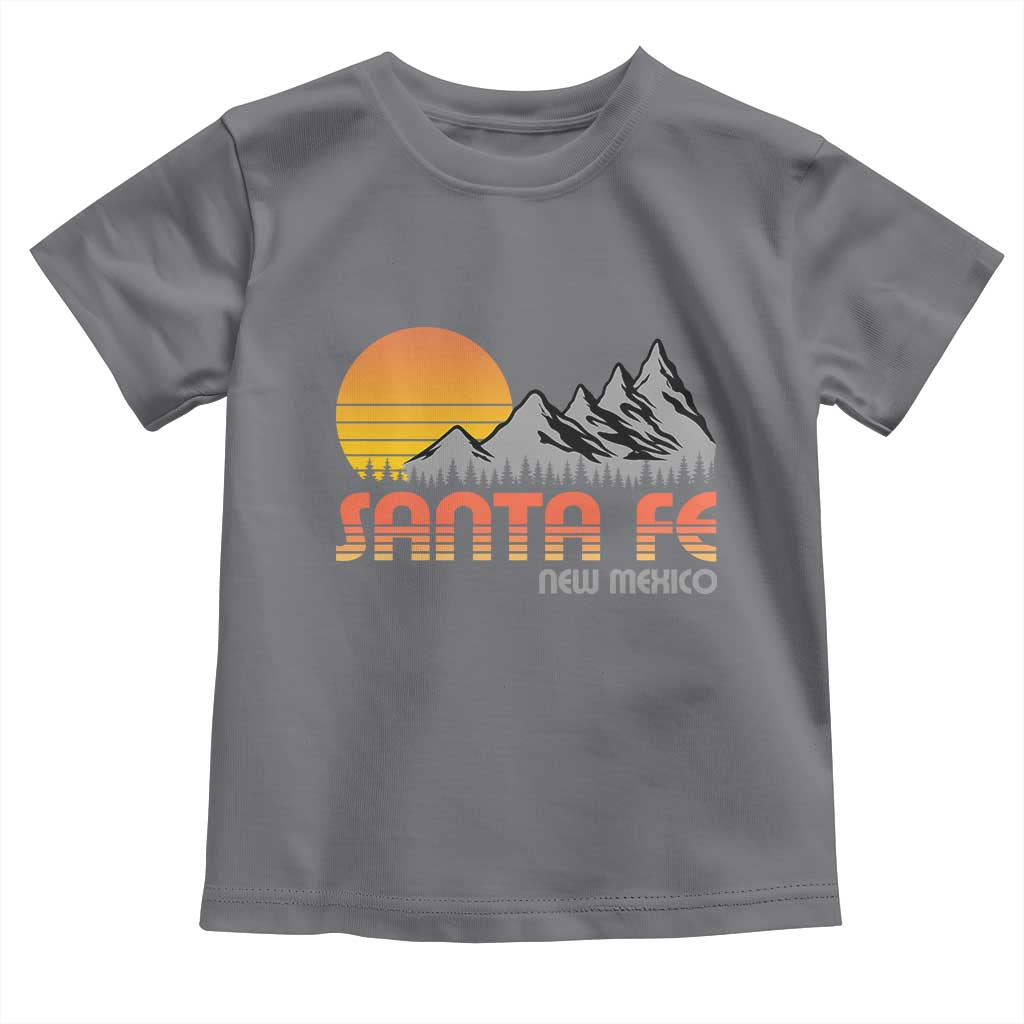 Retro Santa Fe New Mexico Mountain Southwest Toddler T Shirt