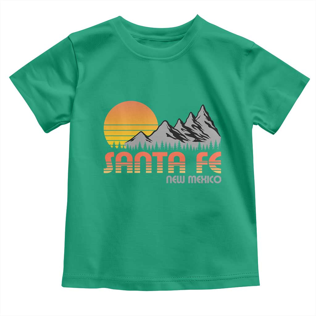 Retro Santa Fe New Mexico Mountain Southwest Toddler T Shirt