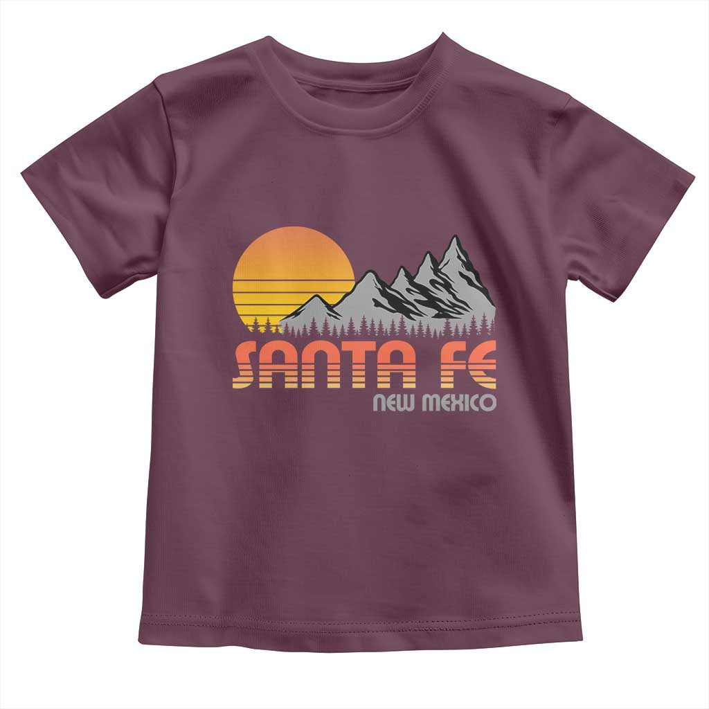 Retro Santa Fe New Mexico Mountain Southwest Toddler T Shirt