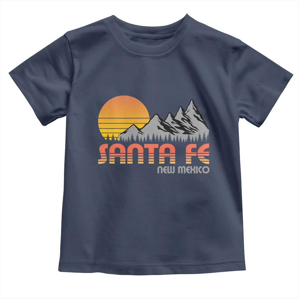 Retro Santa Fe New Mexico Mountain Southwest Toddler T Shirt