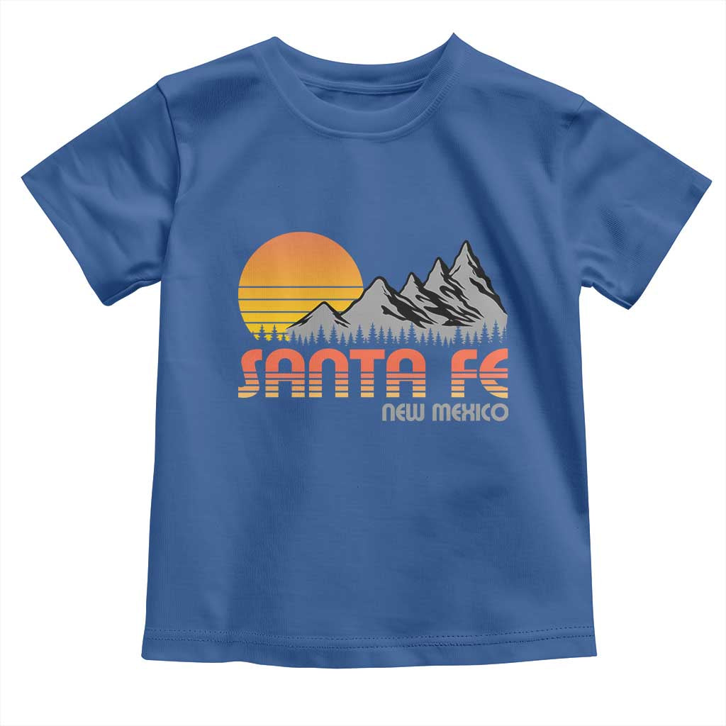 Retro Santa Fe New Mexico Mountain Southwest Toddler T Shirt