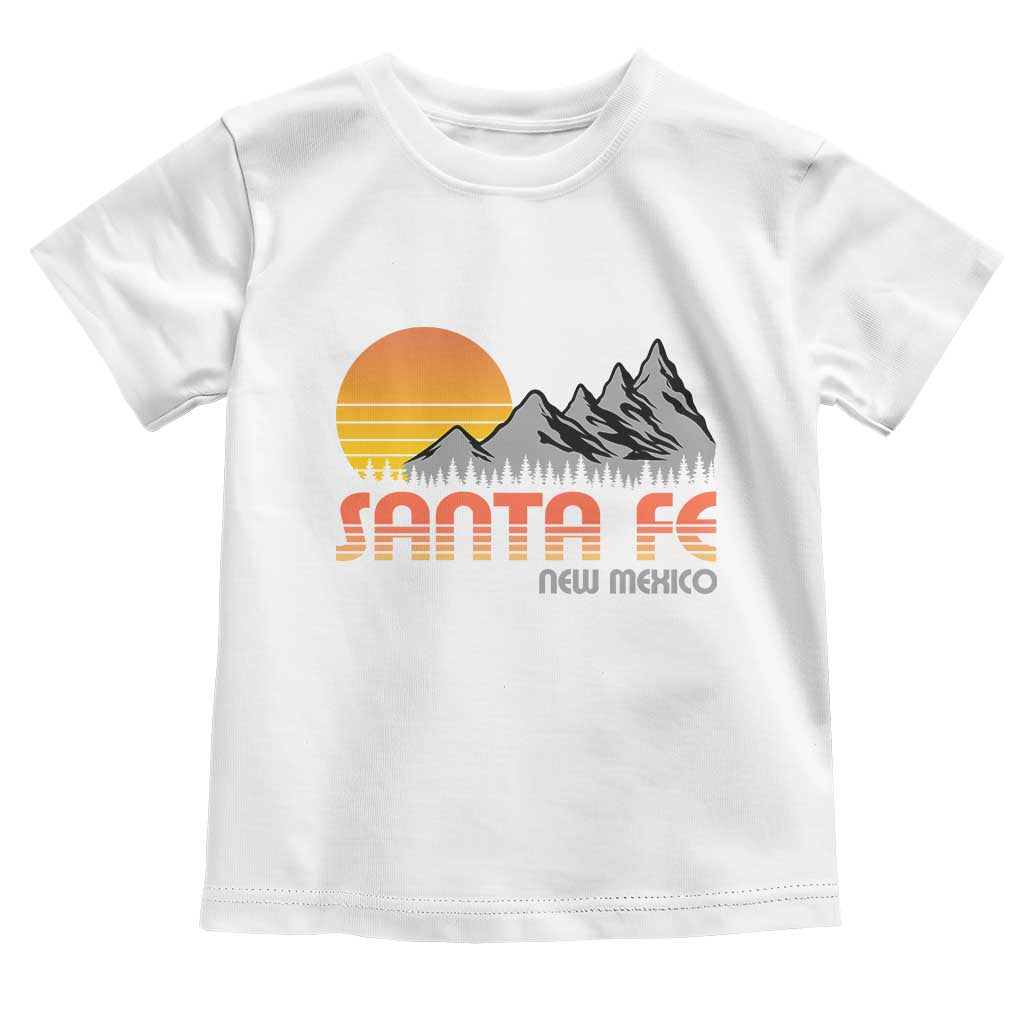 Retro Santa Fe New Mexico Mountain Southwest Toddler T Shirt
