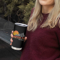 Retro Santa Fe New Mexico Mountain Southwest Tumbler Cup