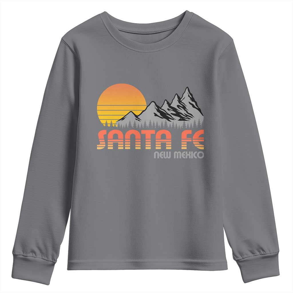 Retro Santa Fe New Mexico Mountain Southwest Youth Sweatshirt