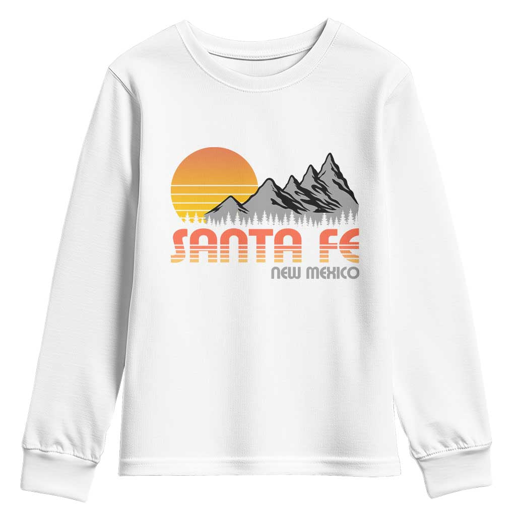 Retro Santa Fe New Mexico Mountain Southwest Youth Sweatshirt