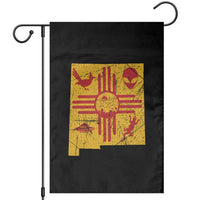 New Mexico State Map Zia Symbol Famous Icons Garden Flag
