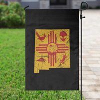 New Mexico State Map Zia Symbol Famous Icons Garden Flag