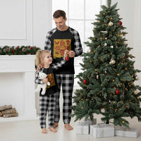New Mexico State Map Zia Symbol Famous Icons Plaid Pajama Set