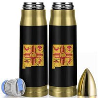 New Mexico State Map Zia Symbol Famous Icons Bullet Tumbler