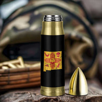 New Mexico State Map Zia Symbol Famous Icons Bullet Tumbler