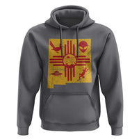 New Mexico State Map Zia Symbol Famous Icons Hoodie