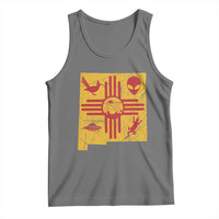 New Mexico State Map Zia Symbol Famous Icons Tank Top