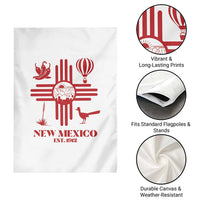 New Mexico Flag Zia Sun Souvenir Garden Flag New Mexico Zia Chiles Balloon Roadrunner Yucca