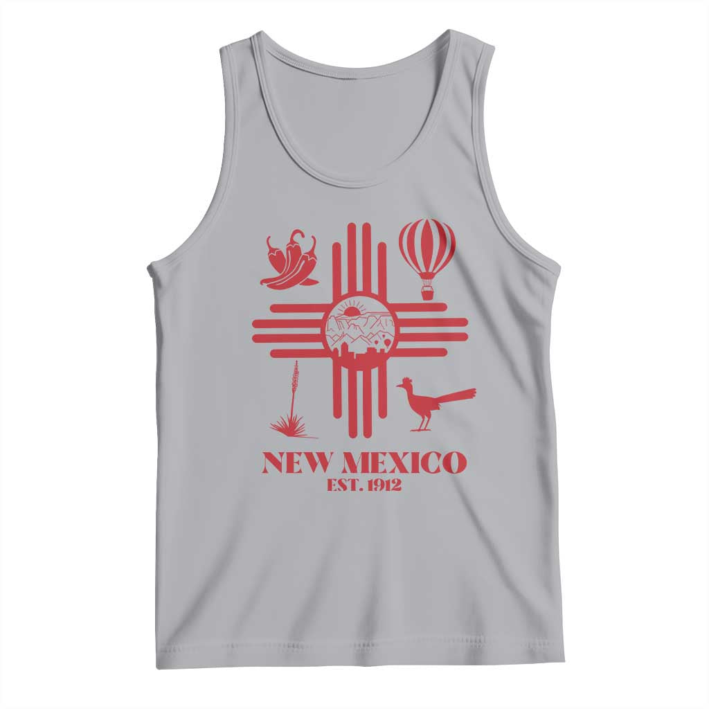 New Mexico Flag Zia Sun Souvenir Tank Top New Mexico Zia Chiles Balloon Roadrunner Yucca