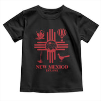 New Mexico Flag Zia Sun Souvenir Toddler T Shirt New Mexico Zia Chiles Balloon Roadrunner Yucca