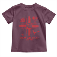 New Mexico Flag Zia Sun Souvenir Toddler T Shirt New Mexico Zia Chiles Balloon Roadrunner Yucca