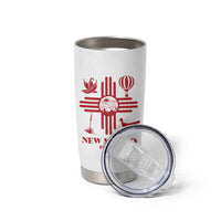 New Mexico Flag Zia Sun Souvenir Tumbler Cup New Mexico Zia Chiles Balloon Roadrunner Yucca