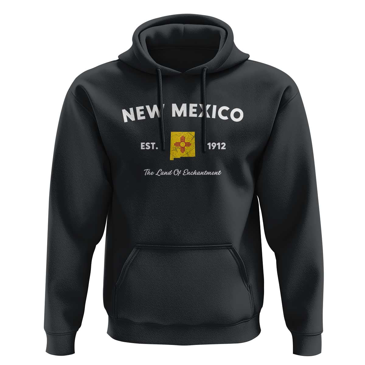 New Mexico Flag Map Zia Sun Souvenir Hoodie