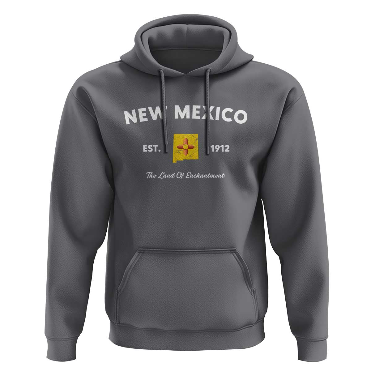 New Mexico Flag Map Zia Sun Souvenir Hoodie