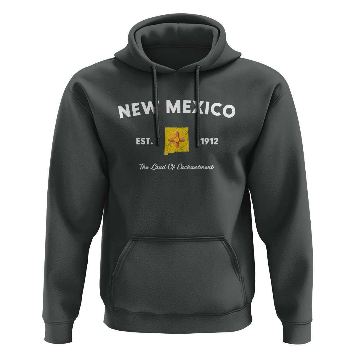 New Mexico Flag Map Zia Sun Souvenir Hoodie