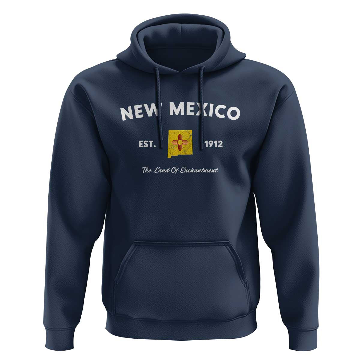 New Mexico Flag Map Zia Sun Souvenir Hoodie