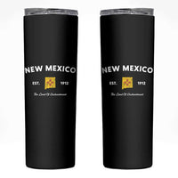 New Mexico Flag Map Zia Sun Souvenir Skinny Tumbler