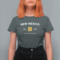New Mexico Flag Map Zia Sun Souvenir T Shirt For Women