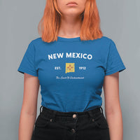 New Mexico Flag Map Zia Sun Souvenir T Shirt For Women
