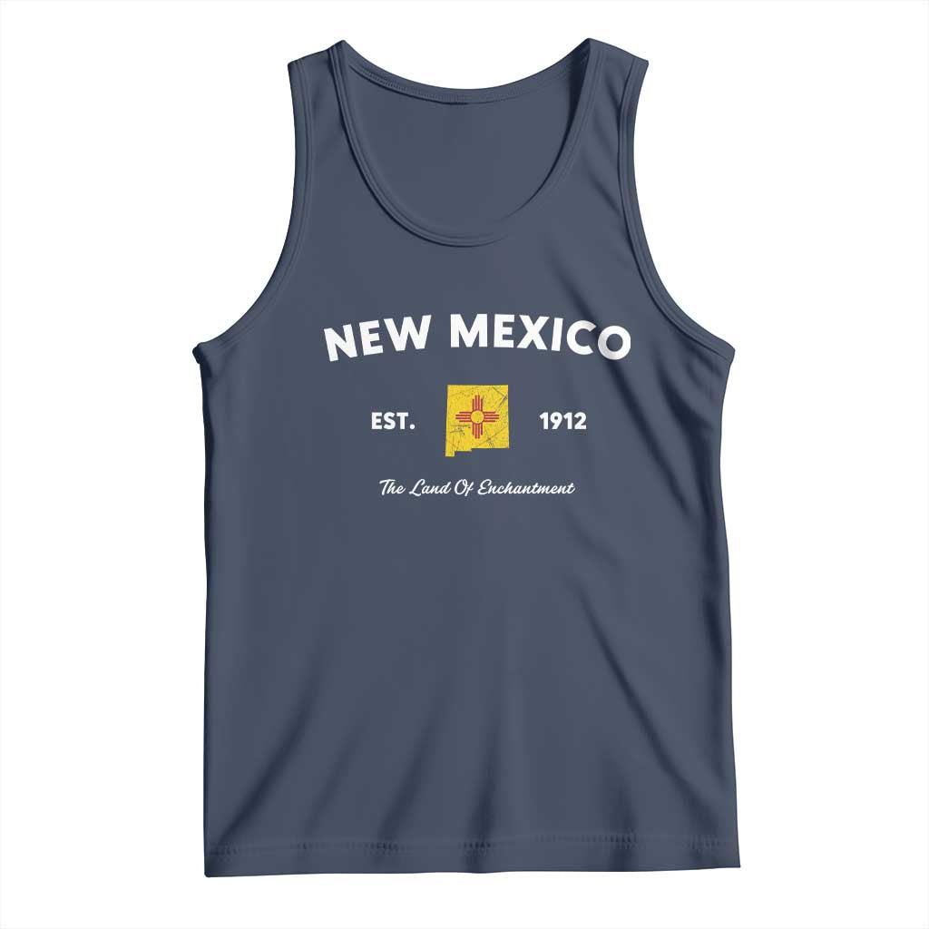 New Mexico Flag Map Zia Sun Souvenir Tank Top