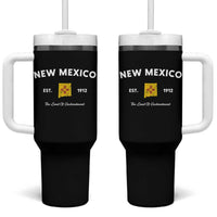 New Mexico Flag Map Zia Sun Souvenir Tumbler With Handle