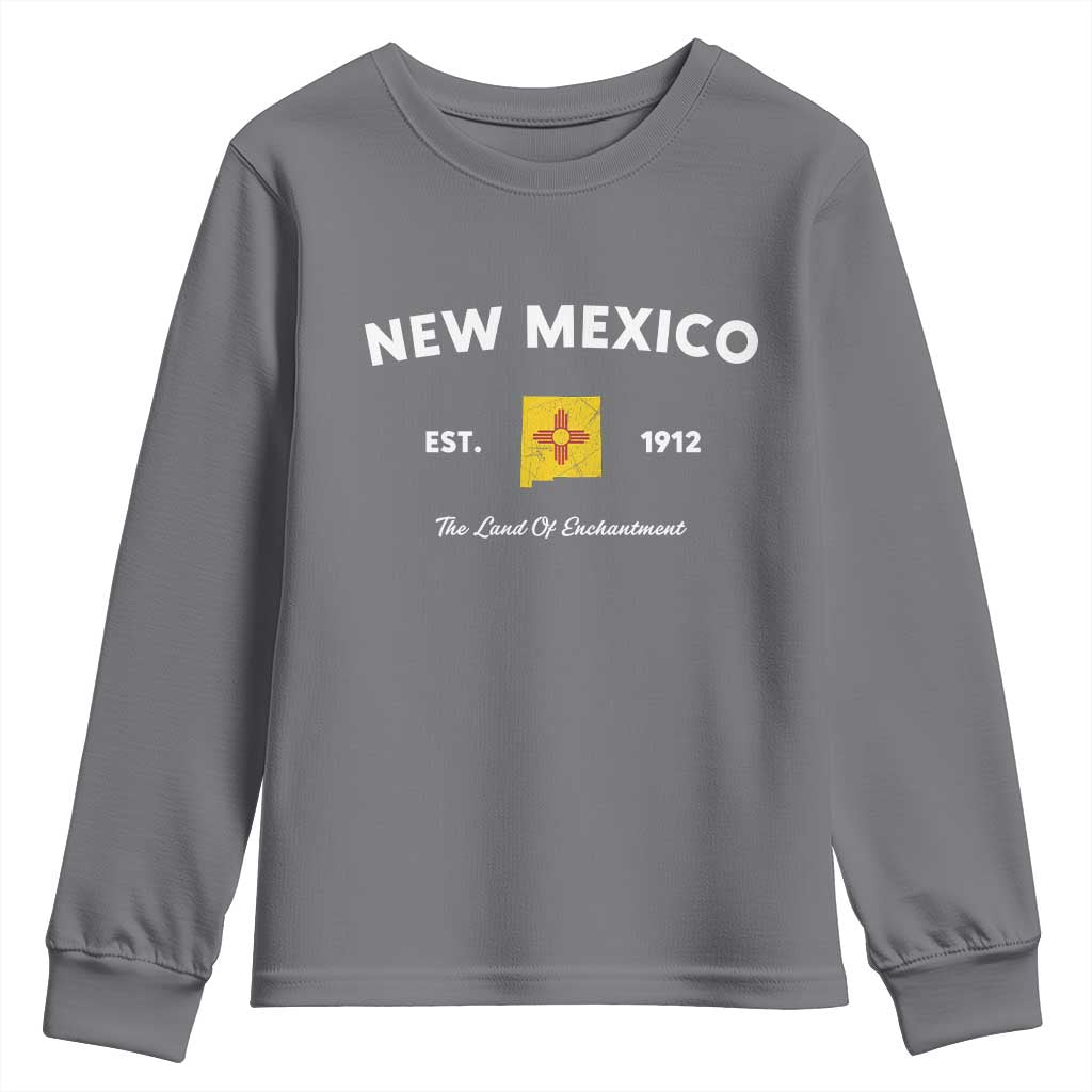 New Mexico Flag Map Zia Sun Souvenir Youth Sweatshirt