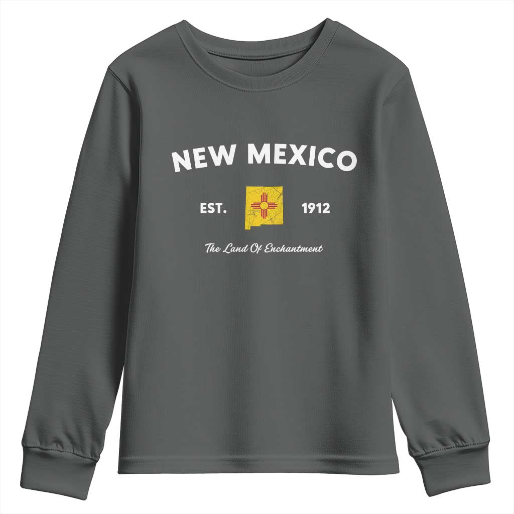 New Mexico Flag Map Zia Sun Souvenir Youth Sweatshirt