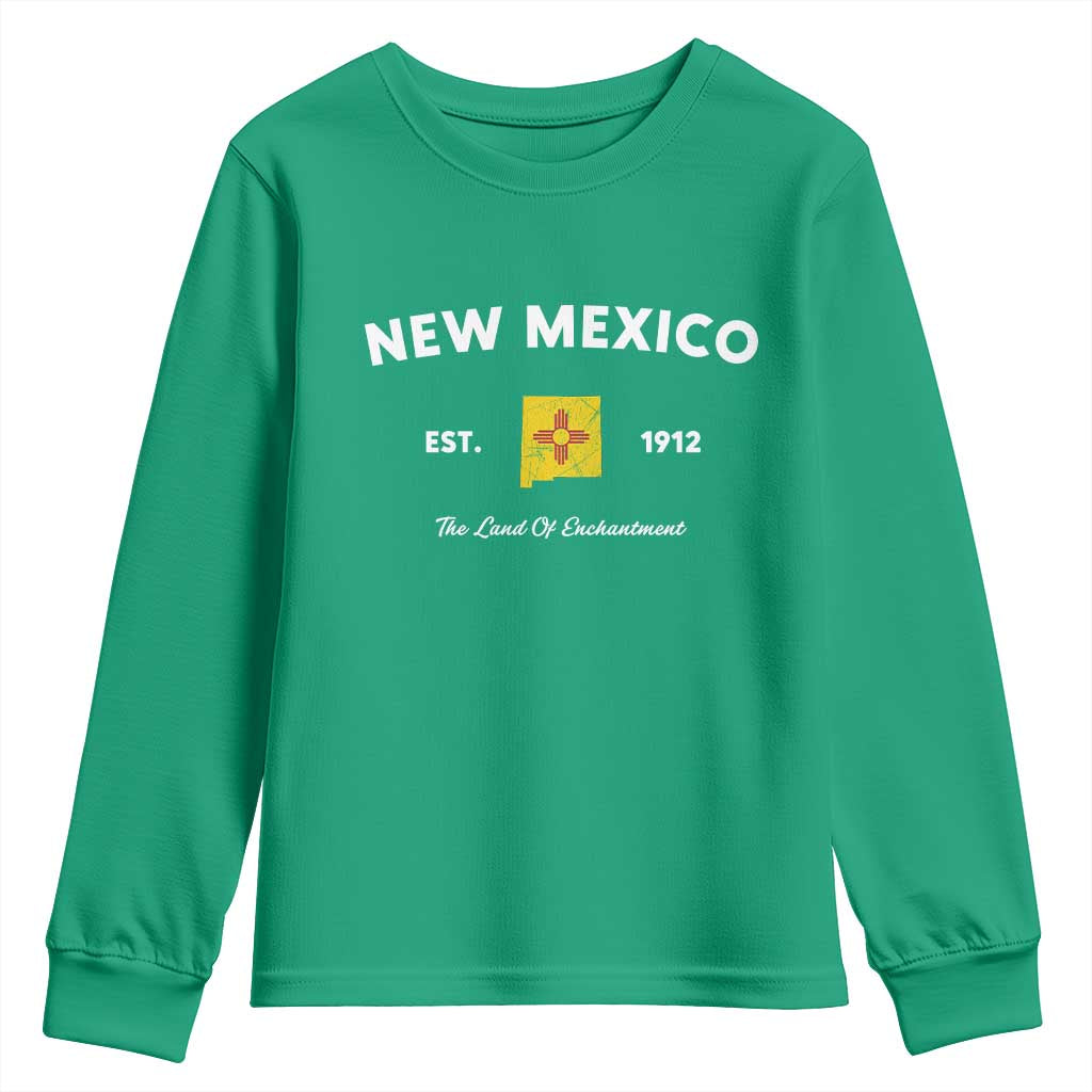 New Mexico Flag Map Zia Sun Souvenir Youth Sweatshirt