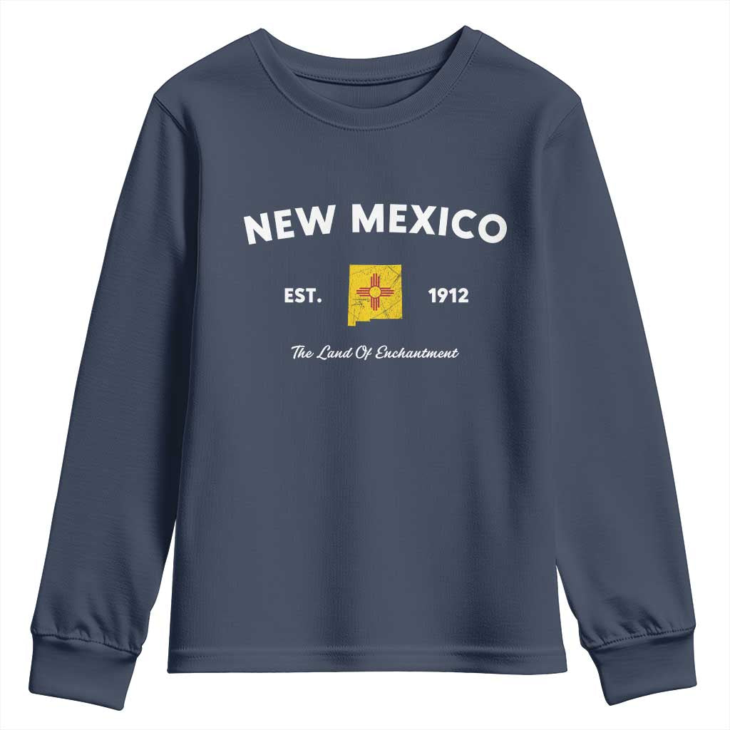New Mexico Flag Map Zia Sun Souvenir Youth Sweatshirt