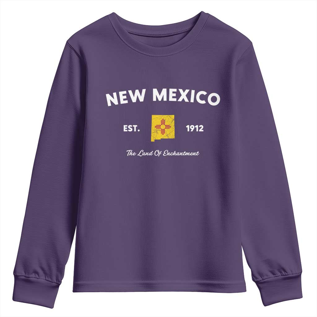 New Mexico Flag Map Zia Sun Souvenir Youth Sweatshirt
